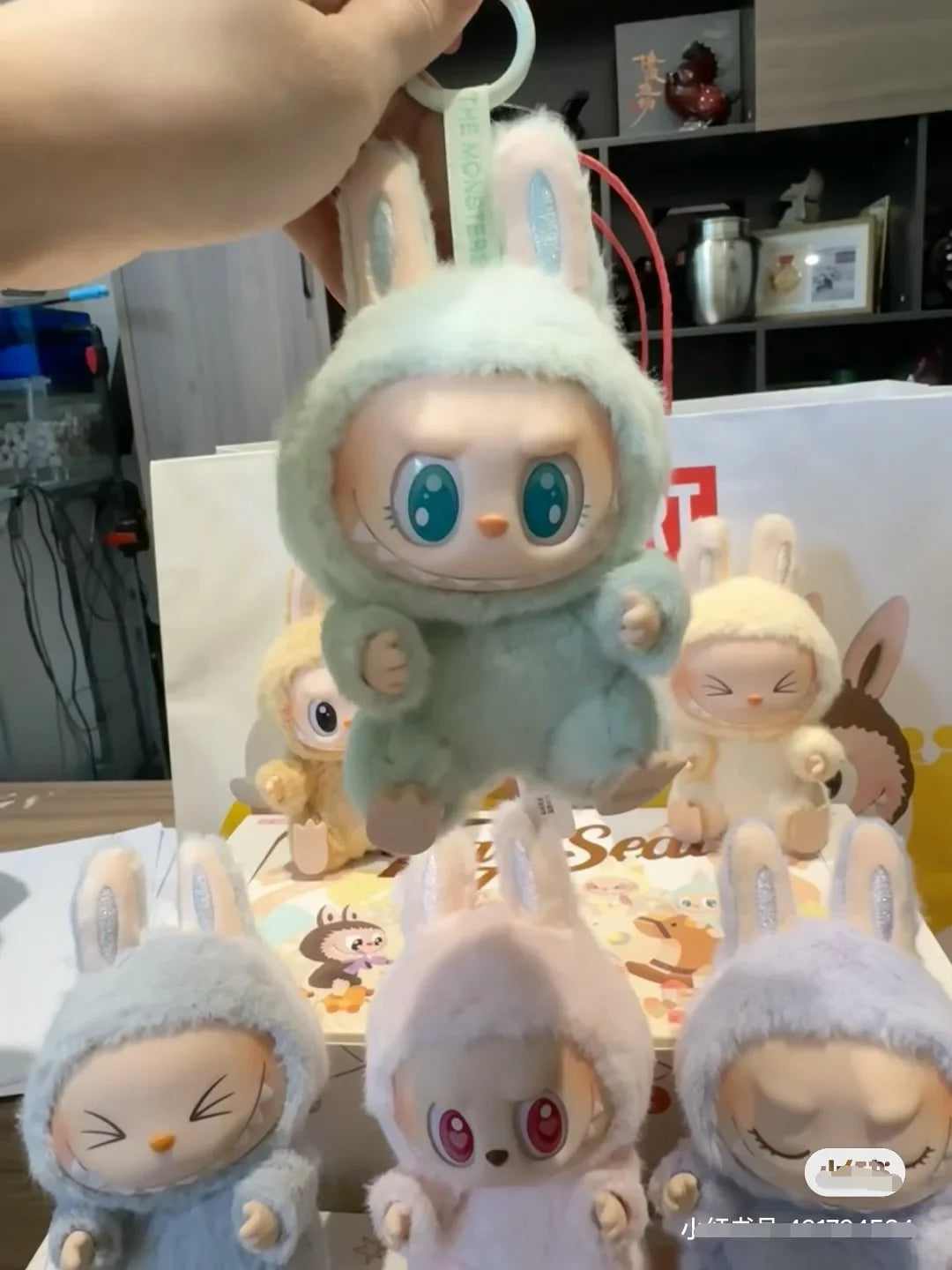 Labubu Have A Seat Series Vinyl Pendant Doll Model Toy In Stock Cute Monster Keychain High Quality