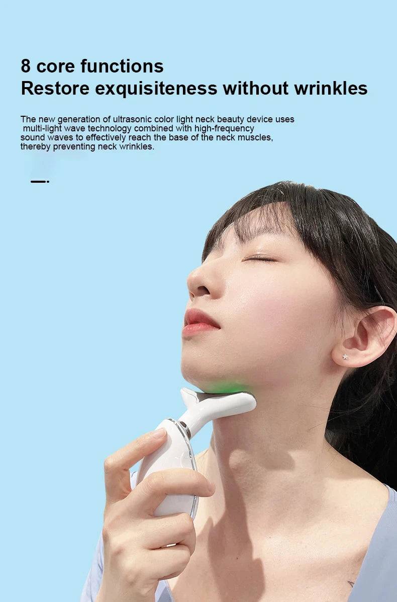 7-in-1 Skin Rejuvenation Instrument All Round Lifting And Tightening Anti Aging Artifact To Neck Wrinkles Facial Massager Beauty