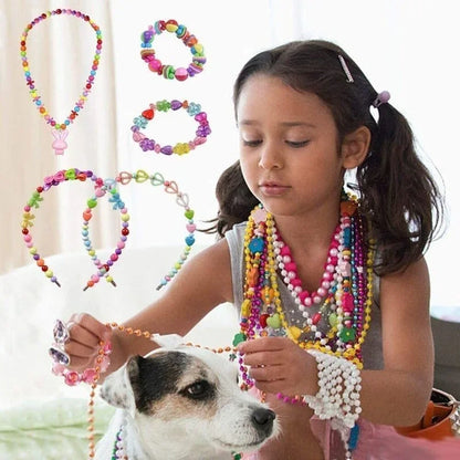 DIY Handmade Beaded Children's Toys Creative Loose Spacer Beads Making Bracelet Necklace 24 Grid Girl Jewelry Set Girl Toy Gift