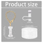 3Pcs Accessories Set for Stanley Cup, Including Diamond Straw Topper/Sparkly Silicone Boot Set（White）