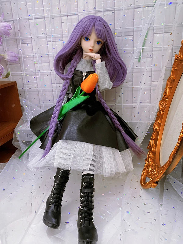60CM BJD Doll Cute Clothes only clothes Xia Qiao Black 1/3 1/4 1/6 Doll accessories Children's toys
