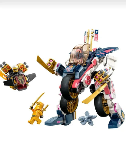 2024 In Stock Transforming Mech Bike Racer Compatible 71792 Model Building Blocks Children's Toys As Christmas Birthday Gifts
