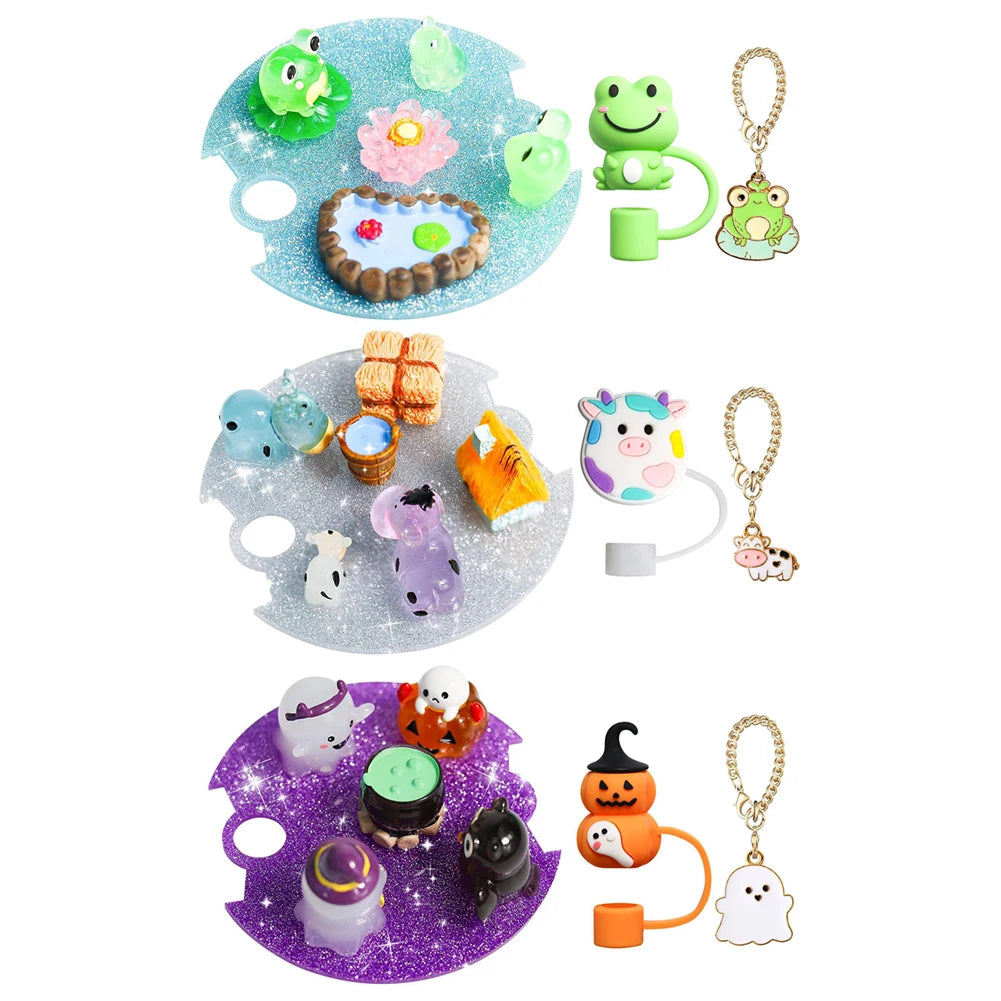 Lid Accessories Charms Hanging Ornament with Straw Tips Protector Replacement Cup Top Decor for Stanley 40oz Cup Accessories