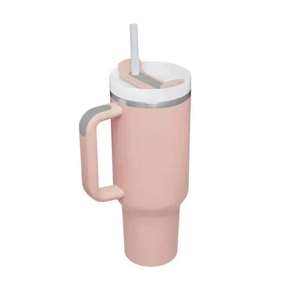 40 oz Tumbler with Handle Lid Straw 40oz Stainless Steel Water Bottle Vacuum Thermos Cup Travel Thermal Coffee Mug for stanleys