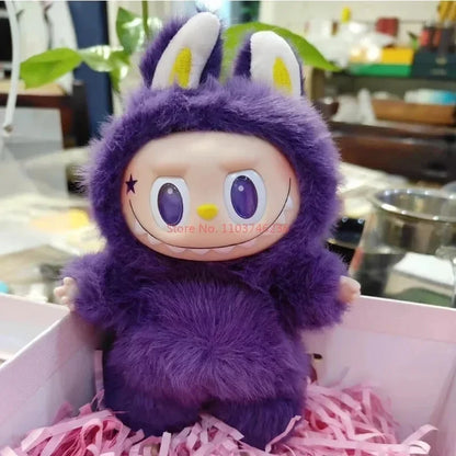 Labubu The Monsters Collection Pendant Series Spring Wild Home Cute Mokoko Pumpkin Purple Labubu Replica Christmas Birthday Gift