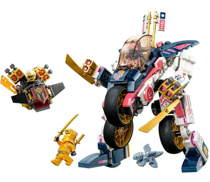 2024 In Stock Transforming Mech Bike Racer Compatible 71792 Model Building Blocks Children's Toys As Christmas Birthday Gifts