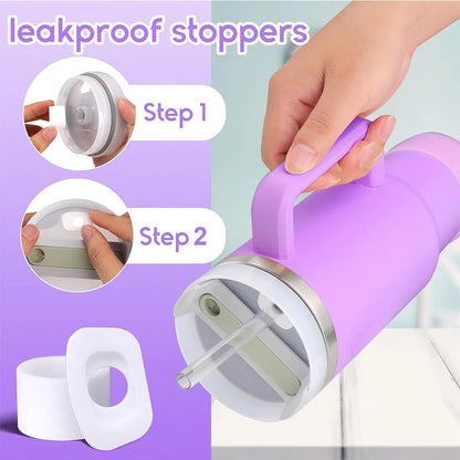 6pcs Silicone Stanley Cup Accessory Set suitable for Stanley Cup 40oz glass with handle