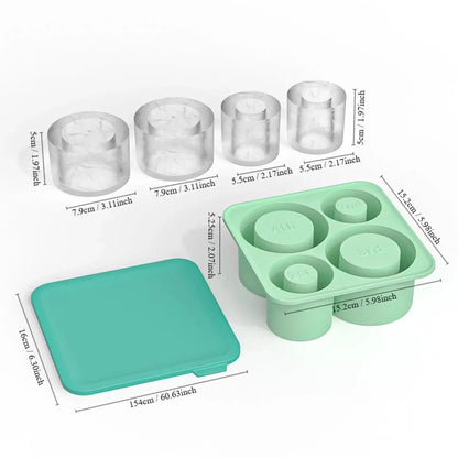 Stanley Accessories Summer Ice Mould Cube Trays Ice Making Beverage Cup Maker Circle Ice Shape Silicone Molds For Stanley Cup