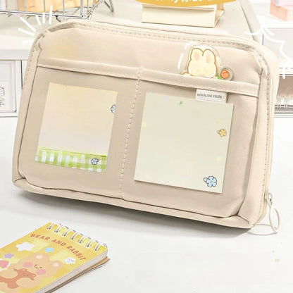 12 Layer Girls Pencil Big Pouch Large Capacity Pencil Pouch School Stationery Aesthetic Stationery Case Student Supplies
