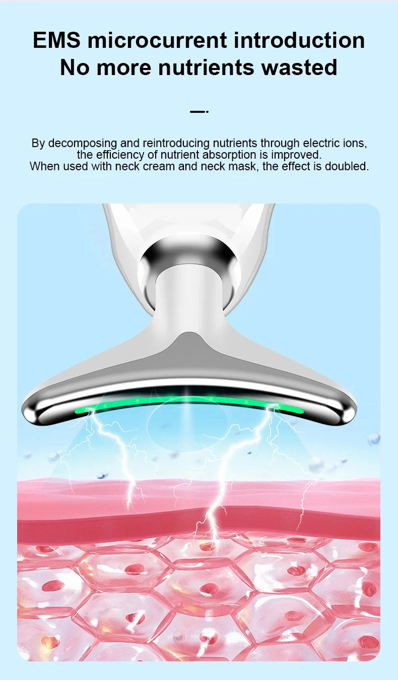 7-in-1 Skin Rejuvenation Instrument All Round Lifting And Tightening Anti Aging Artifact To Neck Wrinkles Facial Massager Beauty
