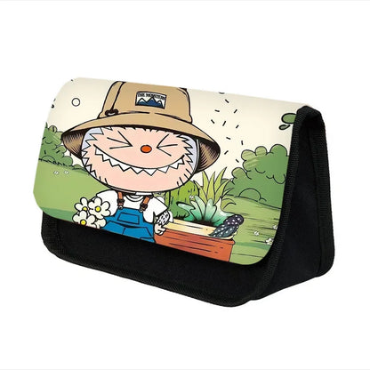 Labubu Pencil Cases Kawaii Large Capacity Pencil Storage Bag Student Stationery Organizer Pouch School Office Supplies Kids Gift