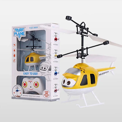 Rechageable Induction Remote Control Dual-mode Helicopter Drop and Collision Resistant RC Aircraft Children's Toys