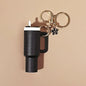 Mini Cup Keychain for Stanley Water Bottle Accessories Lip Balm Cute Tumbler Cup Handle Decoration