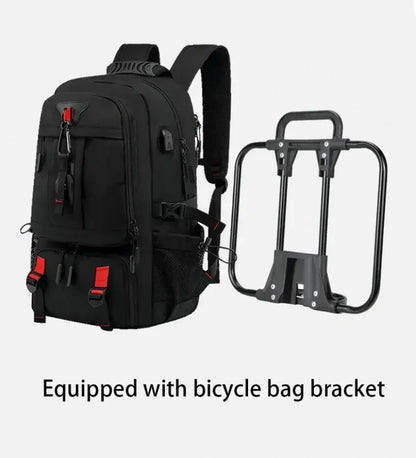 Outdoor Sports Trekking Backpacks For Brompton Bicycle Usb Charging Travel Backpack Big Oxford Laptop Bag With Shoe Packet