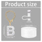 3Pcs Accessories Set for Stanley Cup, Including Diamond Straw Topper/Sparkly Silicone Boot Set（White）
