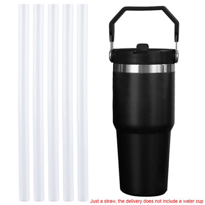 5Pcs Replacement Straws Wear-Resistant Reusable Straws Long Straws Plastic Straws for Stanley 30oz Accessories