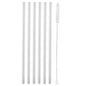 6Pcs Long Straws with Cleaning Brush Drinking Straws Transparent Straw for Stanley 20/30/40oz Accessories