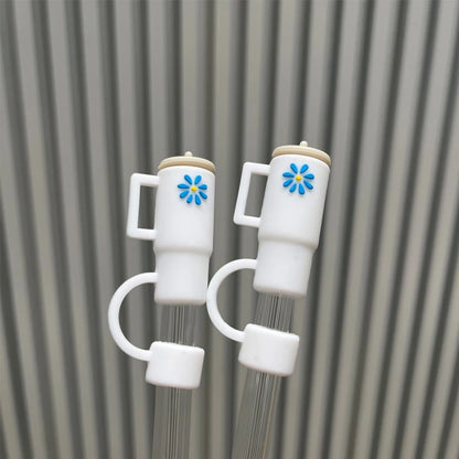 4 Pcs Straw Covers for Stanley Cup 40-20 oz, 0.4 inches Silicone Straw Cover Caps, Stanley Cups Accessories