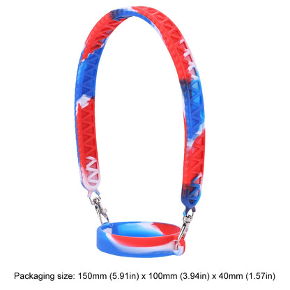 Portable Silicone Water Bottle Handle Fit 8-40oz Bottles Water Bottle Sling Water Bottle Carrier for Stanley Cup Accessories