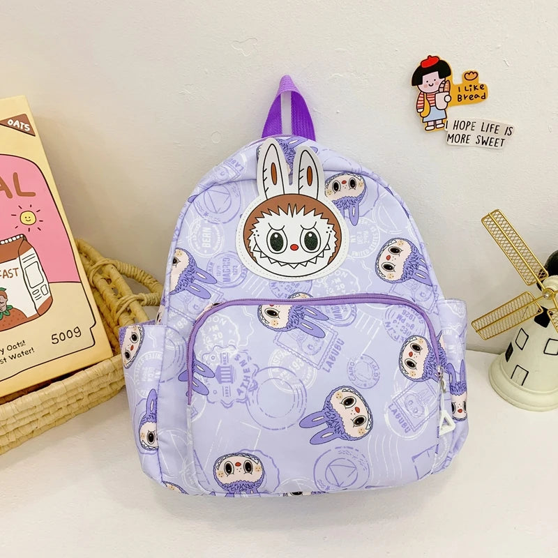 Labubu Backpack - Lightweight, Preppy Style Cartoon Anime Schoolbag for Travel and Daily Use - Durable, Water-Resistant