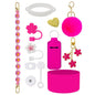 12 PCS Accessories for Stanley Cup Water Bottle Handle Strap 30/40 oz Tumbler Straw Toppers Silicone Cup Boot Keychain Charms