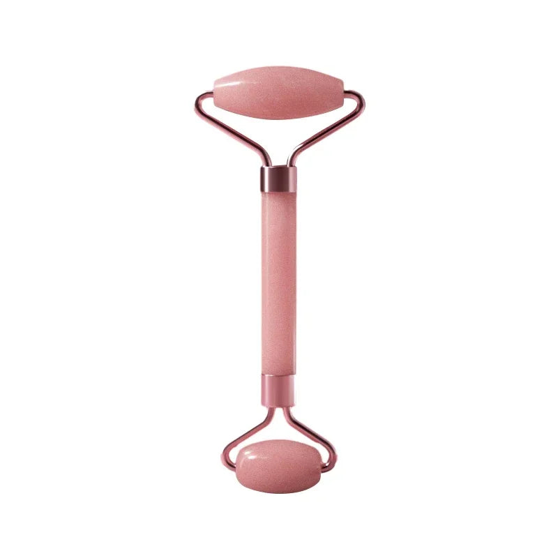 Resin double head roller massager heart-shaped face and eye massage scraping Combination set massage roller