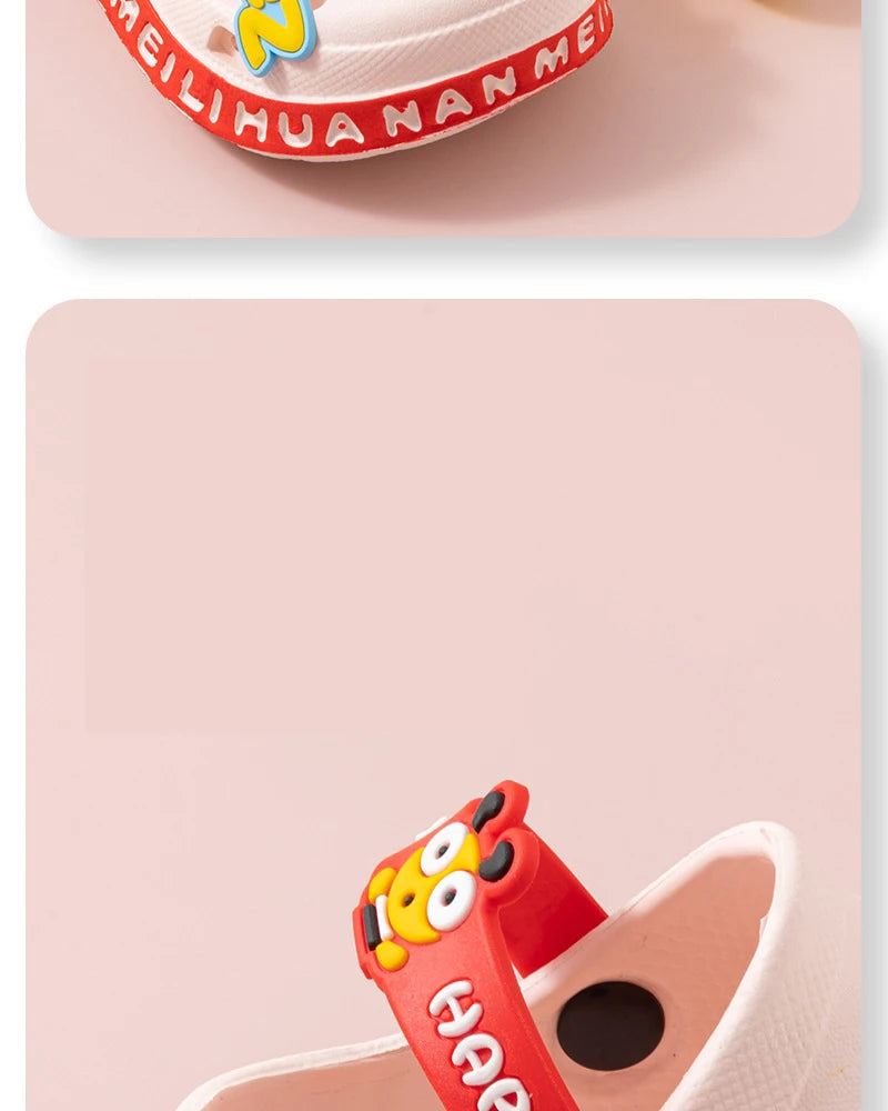 EVA ultra light boys and girls baby and toddler anti slip hole shoes children's sandals astronaut UFO sandals slippers