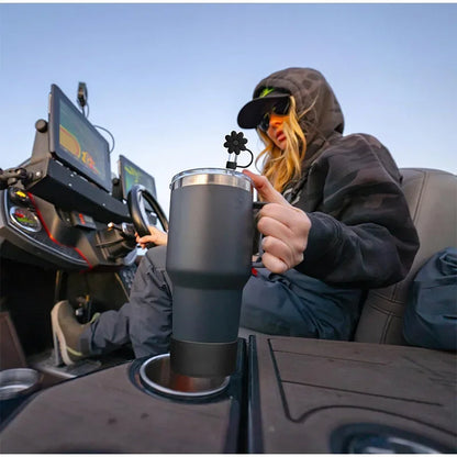 9pcs Accessories for Stanley Tumbler Cup Spill Proof Stopper 10mm Straw Cover Cap Silicone Boot Charm Chain Straw Brush