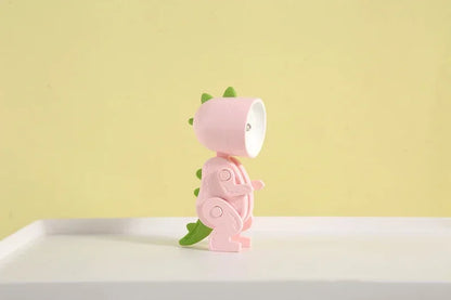 Mini Dinosaur Night Light Battery Magnetic Folding Nights Lamp Bedroom Bedside Table Ornaments Children's Toys LED Night Lights