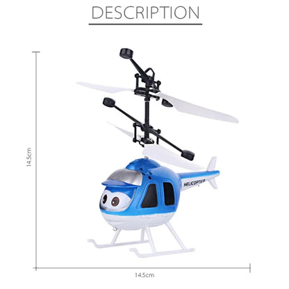 Rechageable Induction Remote Control Dual-mode Helicopter Drop and Collision Resistant RC Aircraft Children's Toys