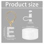 3Pcs Accessories Set for Stanley Cup, Including Diamond Straw Topper/Sparkly Silicone Boot Set（White）