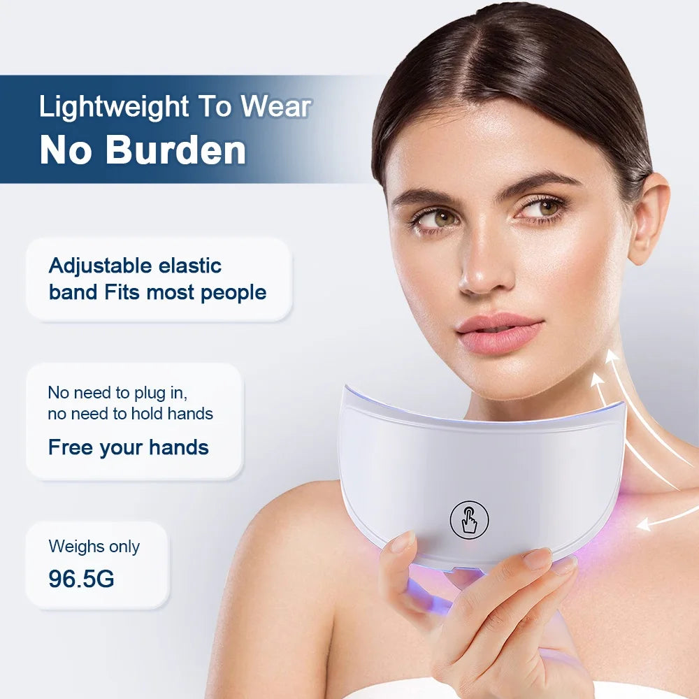 7 Colors Photon Facial LED Mask Red Light Therapy Anti Aging Face Neck Beauty Mask Relaxation Treatment Anti-Wrinkle Skin Care