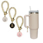 3pcs Letter Charm Accessories for Stanley Cup Initial Name ID Personalized Handle Charm for Stanley 40 oz Tumbler with Handle