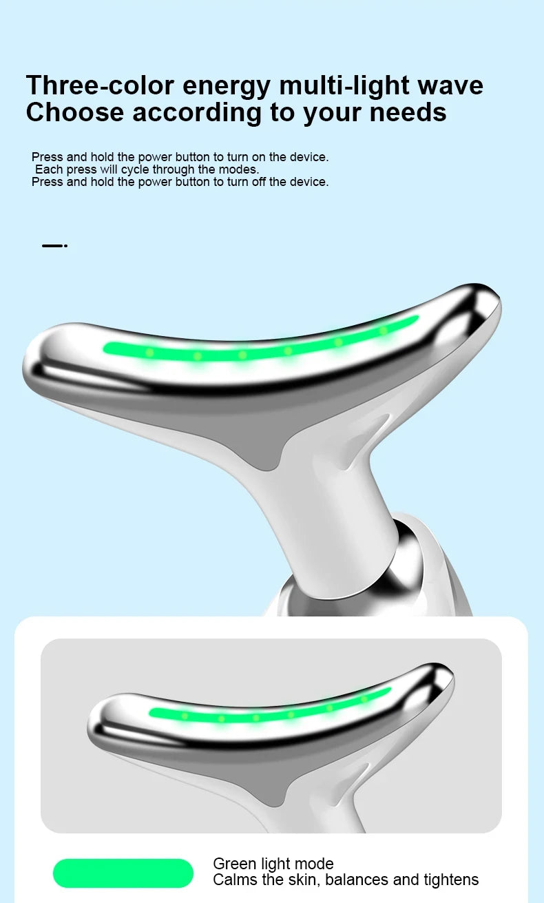 7-in-1 Skin Rejuvenation Instrument All Round Lifting And Tightening Anti Aging Artifact To Neck Wrinkles Facial Massager Beauty
