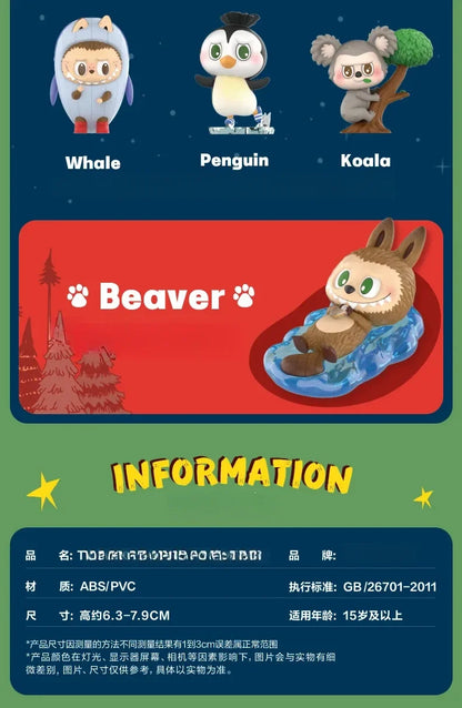 2025 New Hot Labubu The Monsters Elf Animal Series Labubu Animal Handheld Toy Limited Edition Blind Box