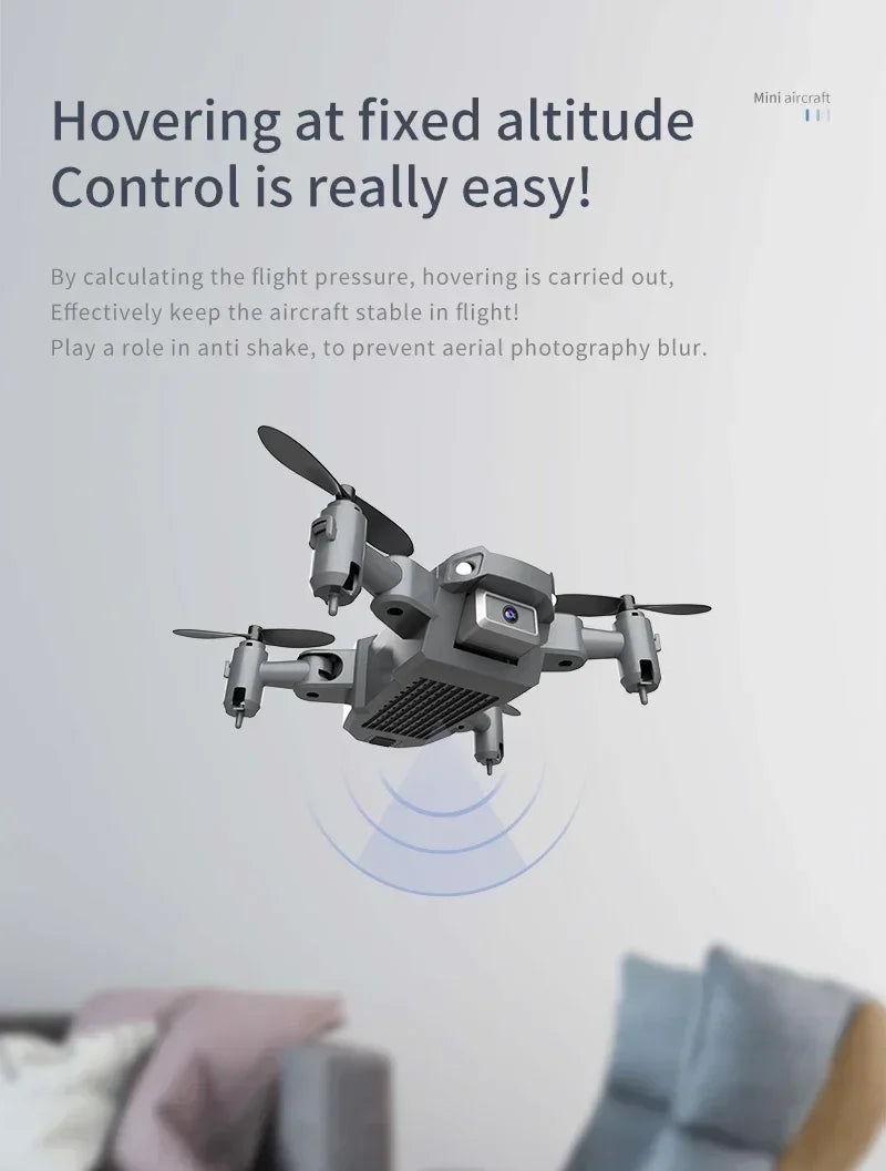 XKJ KY905 Mini Drone HD 4K Professional Camera One-click Return Wifi Folding Quadcopter 360rolling RC Helicopter Children's Toys