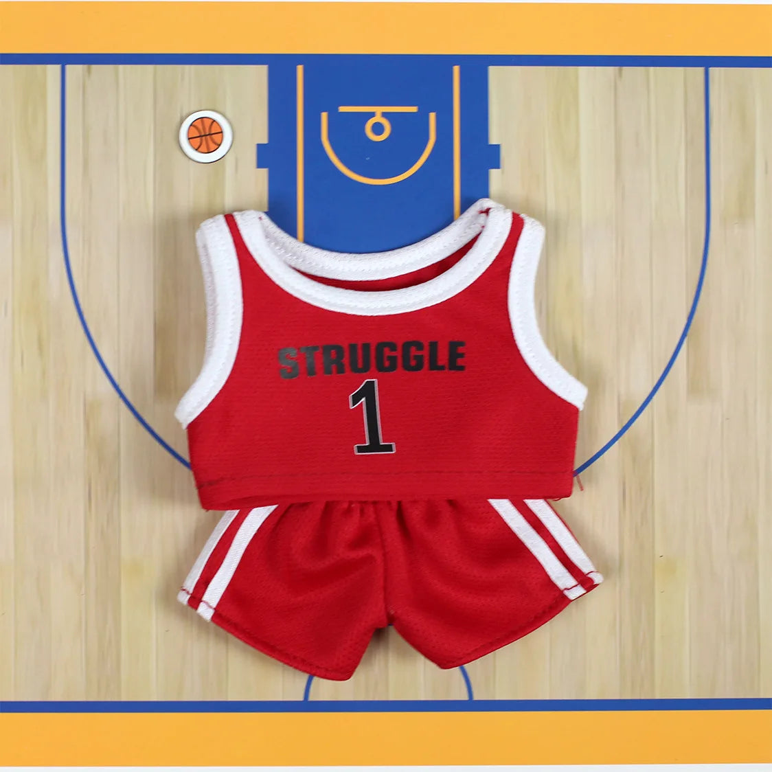 Labuibu Only Selling Clothes 17cm First Second Generation Labubu Basketball Clothes Cute Doll Decoration Handmade Doll Clothes