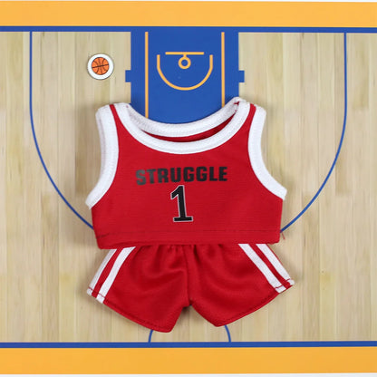 Labuibu Only Selling Clothes 17cm First Second Generation Labubu Basketball Clothes Cute Doll Decoration Handmade Doll Clothes