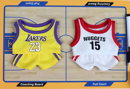 Labuibu Only Selling Clothes 17cm First Second Generation Labubu Basketball Clothes Cute Doll Decoration Handmade Doll Clothes