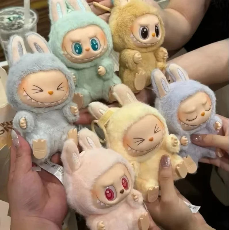 Labubu V2 Sitting Party Blind Box Cartoon Cute Anime Action Model Desktop Decoration Gifts