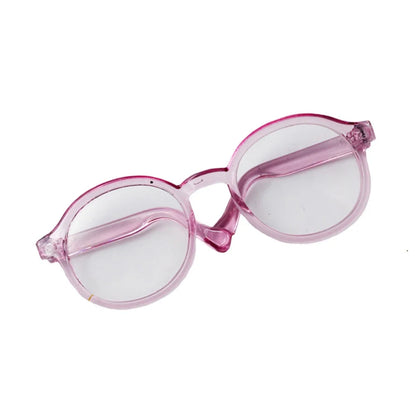 Labubu 6.5cm Transparent Plastic Glasses for 1/8 1/6 1/3 1/4 BJD for Labubu MSD Plush for EXO Doll Sunglasses