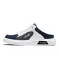 Half Slippers Men Low-top Canvas Shoes Casual Breathable Sneakers Korean Style Autumn Lace Up Casual Non-slip Trainers