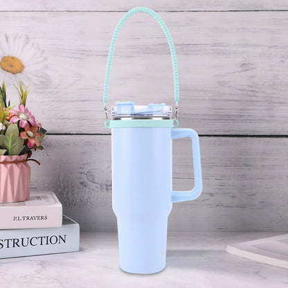 Portable Silicone Water Bottle Handle Fit 8-40oz Bottles Water Bottle Sling Water Bottle Carrier for Stanley Cup Accessories