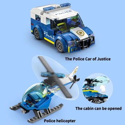 2024 new product city series 60316 modern police station boys building blocks police car children's toys assembling educational