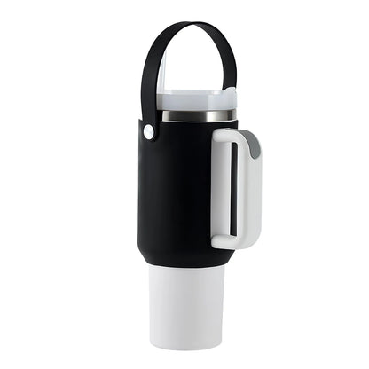 Stanley Cup Accessories，Silicone Water Bottle Holder Sleeve for Stanley 40 OZ Tumbler with Handle