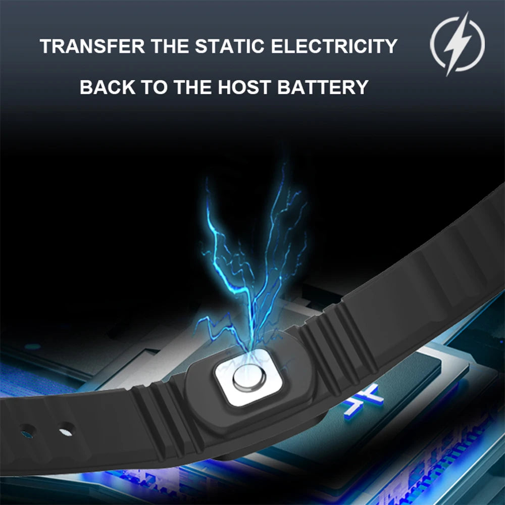 Anti Static Wristband Antistatic Wrist Strap Safe Anti-static Bracelet Electrostatic Remover Ring Electrostatic Release Device