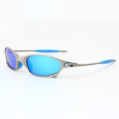 Alloy Frame Polarized Sunglasses Men Women UV400 2024 New Bicycle Cycling Sunglasses Retro Fishing Polarized Eyeglasses Goggles