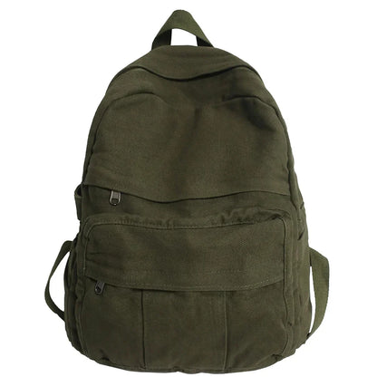 Girl School Bag New simple College Student Vintage Women Backpack Canvas Female Laptop bag Travel Kawaii Ladies backpacks рюкзак