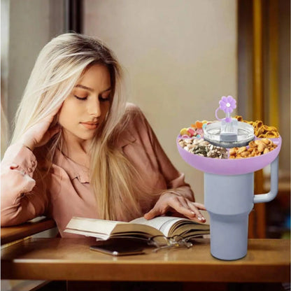 Snack Bowl , Compatible with Stanley Cup 40 oz Snack Bowl with Handle, Reusable Snack Bowl, Stanley Accessories
