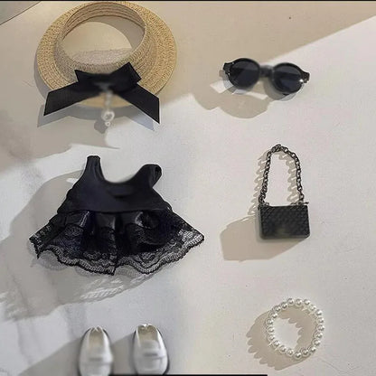 Labubu V1v2 Friend Series Elegant Dress Labubu Birthday Gift Clothing Labubu Pendant Fashionable Couple Outfit High-End Custom